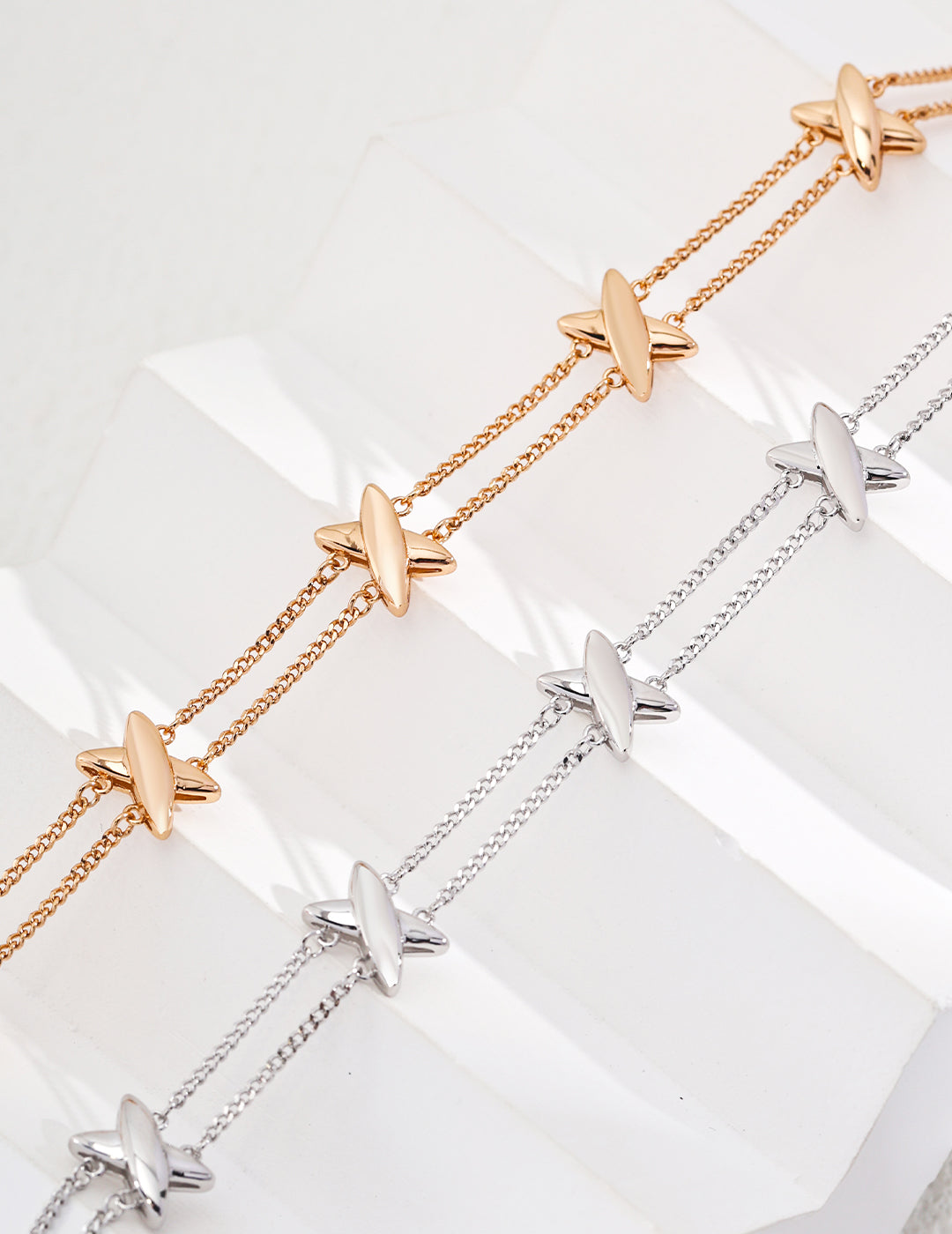 18K Gold, S925 Silver - Celeste Orbit Bracelet
