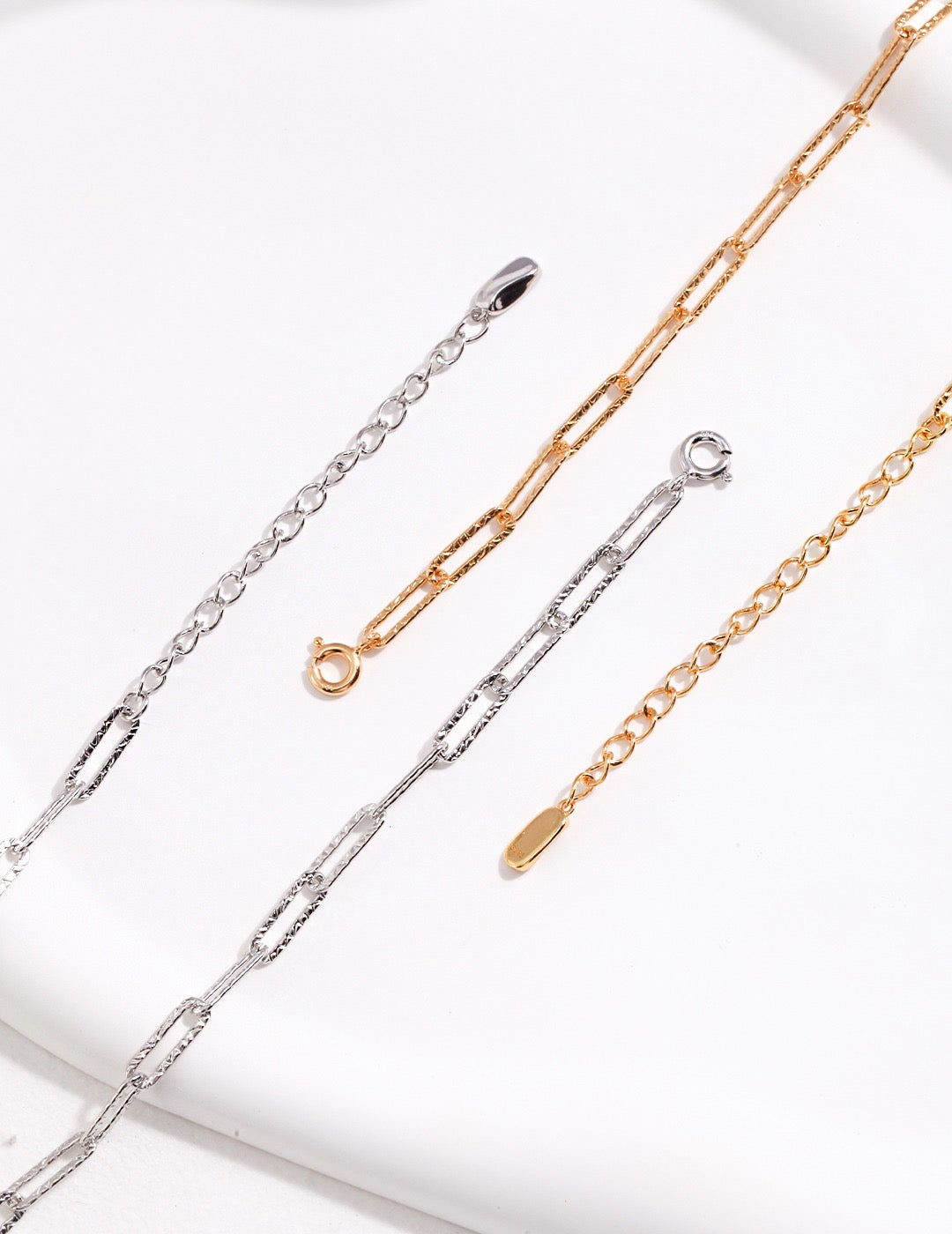 18K Gold S925 Silver - Aurora Link Chocker Chain