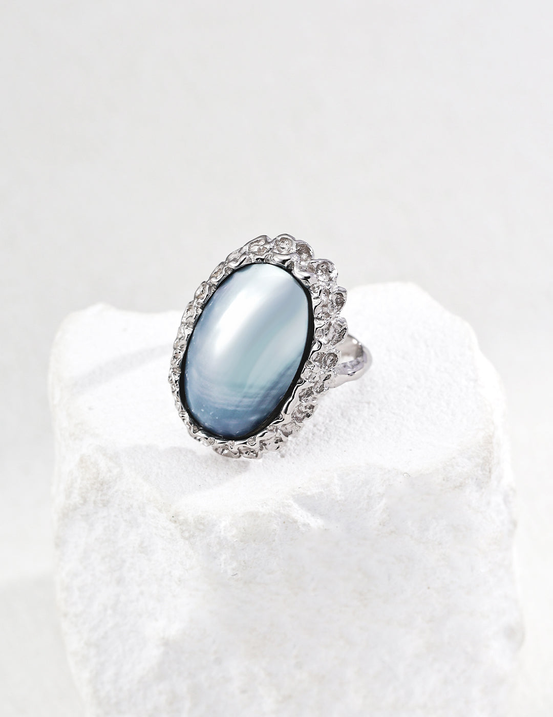 18K Gold S925 Silver - Moonlight Tide Ring