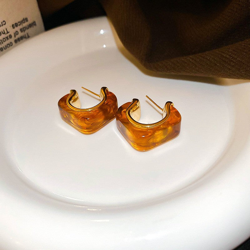 Mélade Luxe Resin Collection - Hoop Earrings