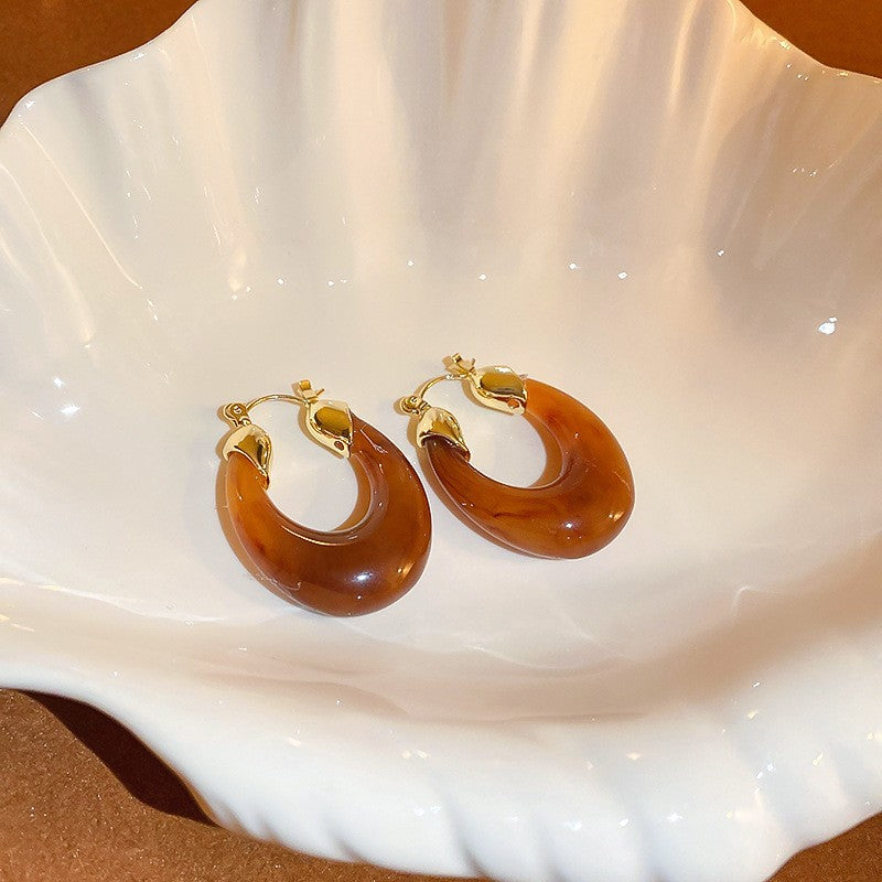 Mélade Luxe Resin Collection - Hoop Earrings