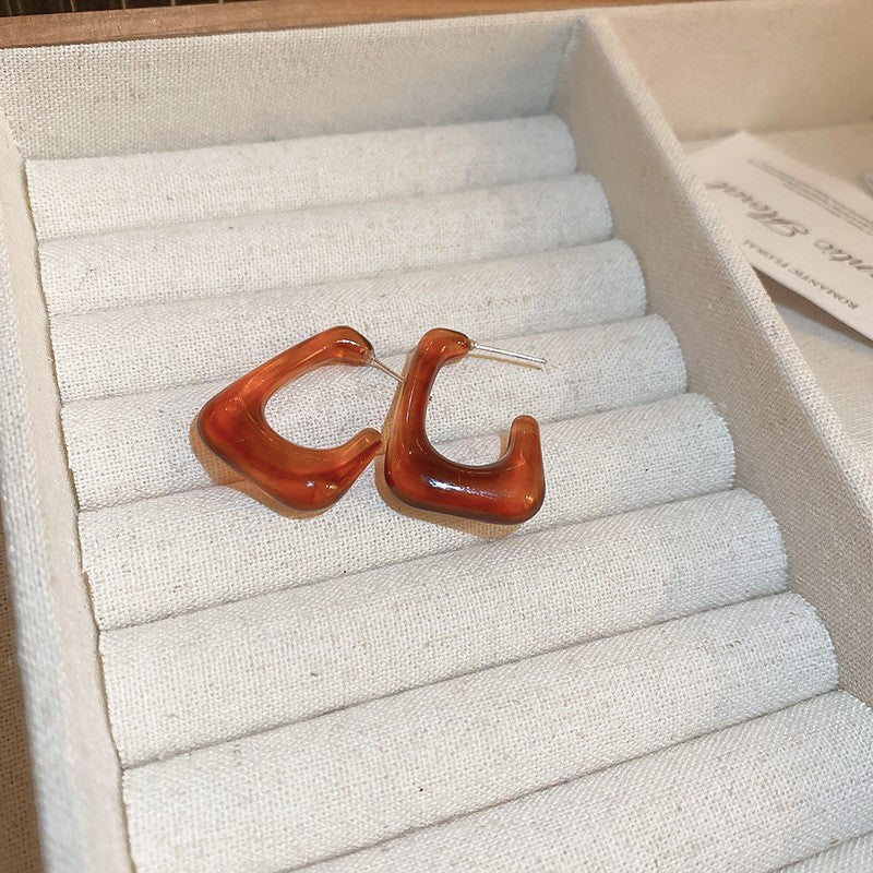 Mélade Luxe Resin Collection - Hoop Earrings