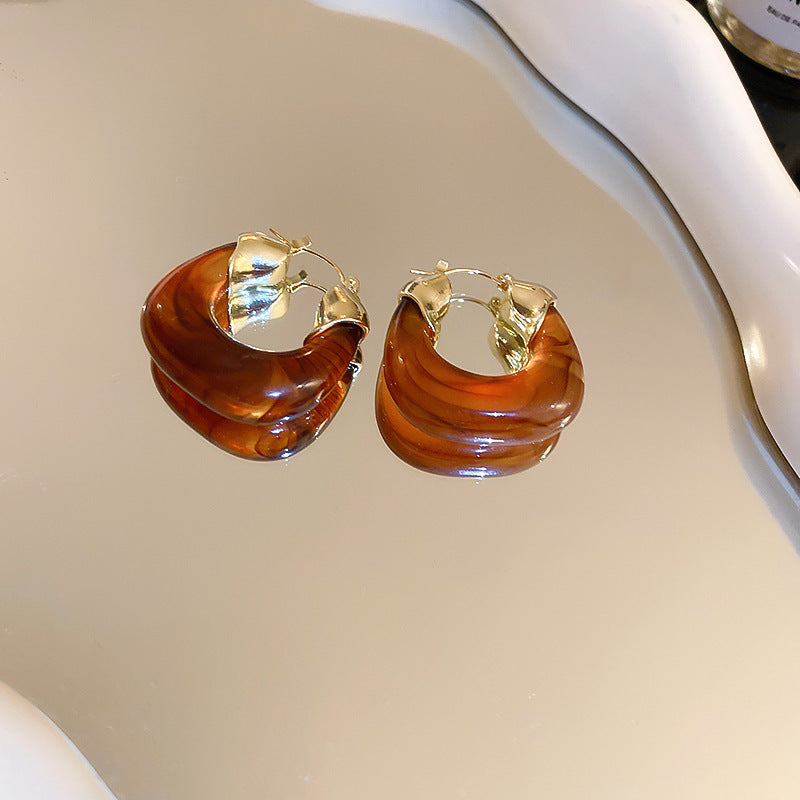 Mélade Luxe Resin Collection - Hoop Earrings