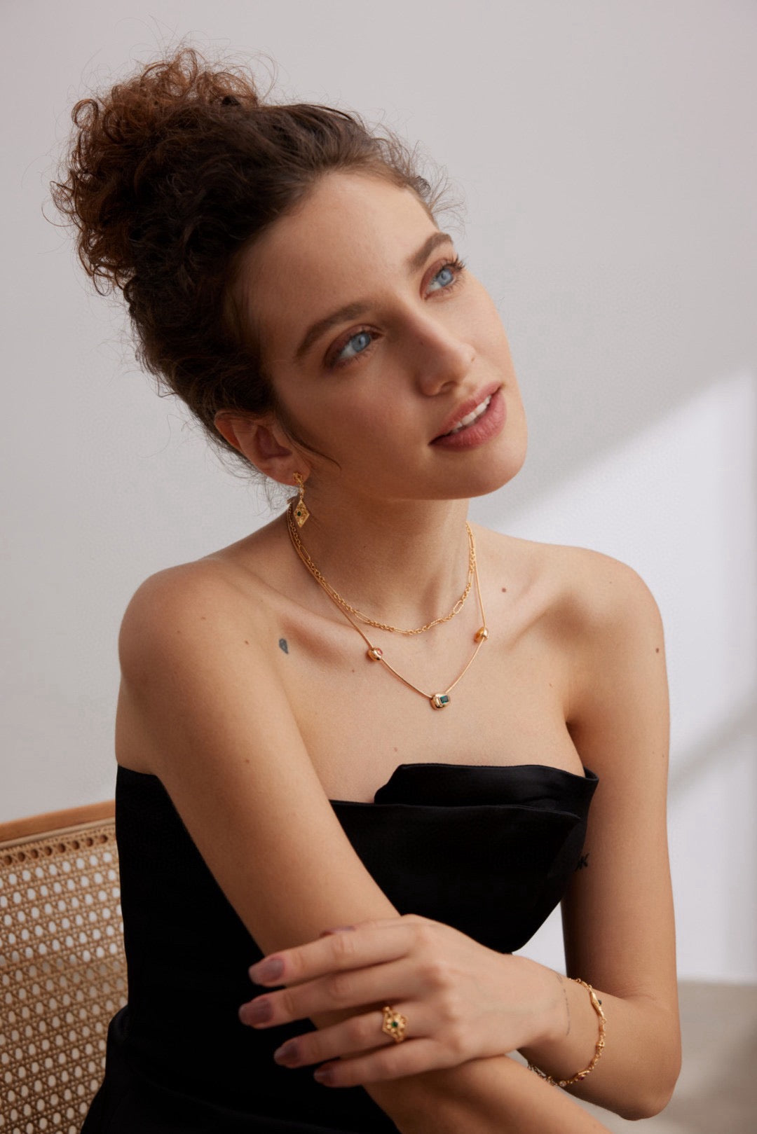 18K Gold S925 Silver - Ethereal Trio Necklace