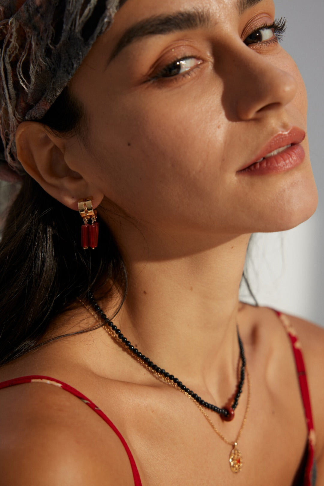 18K Gold S925 Silver - Natural Agate Cascade Drop Earrings