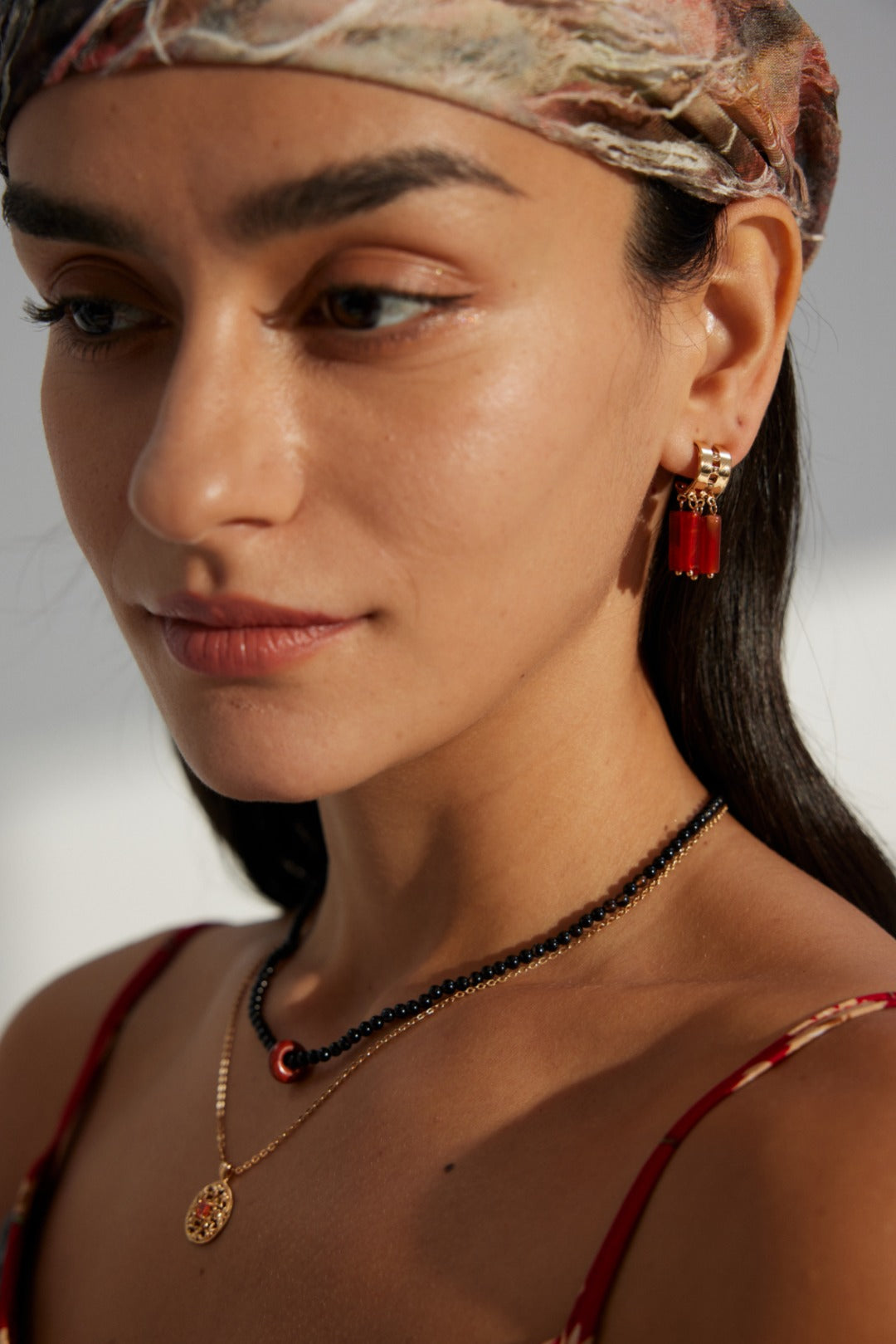 18K Gold S925 Silver - Natural Agate Cascade Drop Earrings
