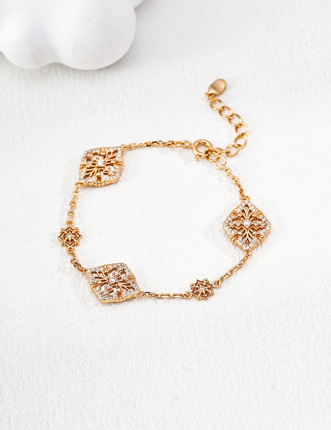  Aurelle Quatrefoil Bracelet - gold