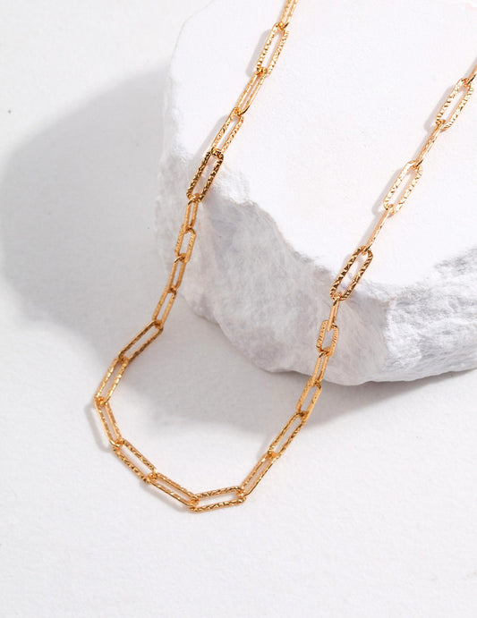 18K Gold S925 Silver - Aurora Link Chocker Chain