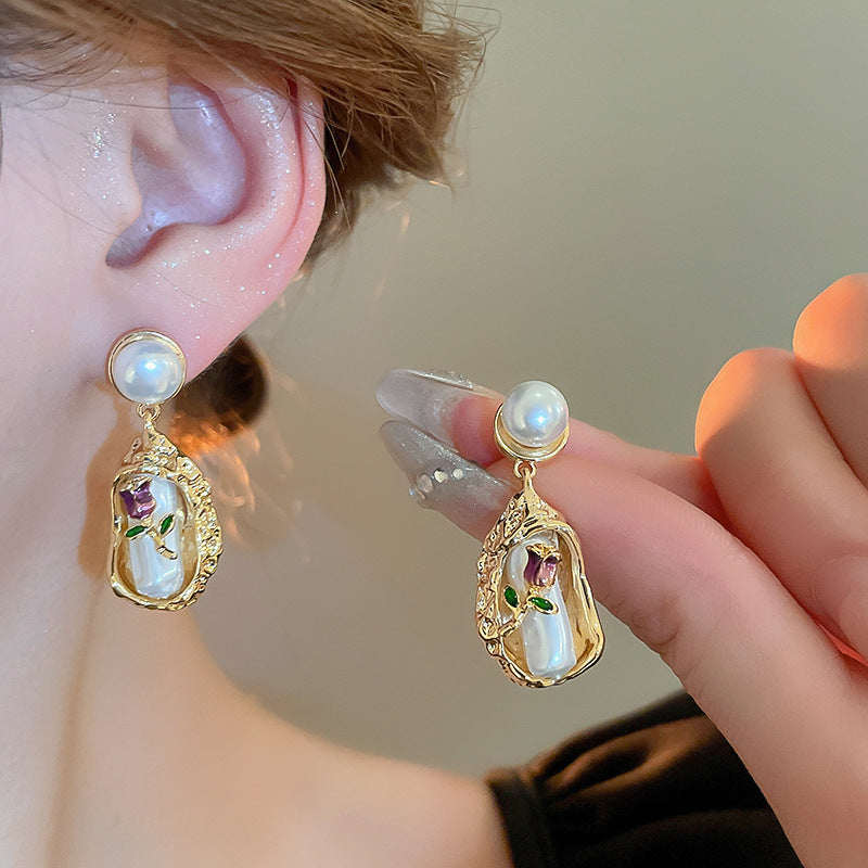 Elegant Pearl Collection - Drop Earrings