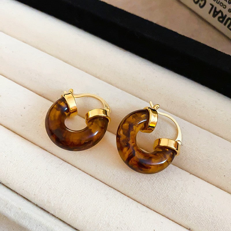 Mélade Luxe Resin Collection  - Hoop Earrings