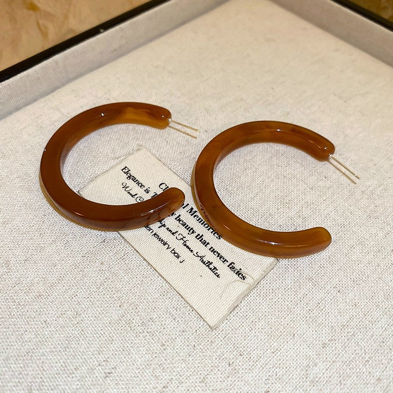 Mélade Luxe Resin Collection  - Hoop Earrings