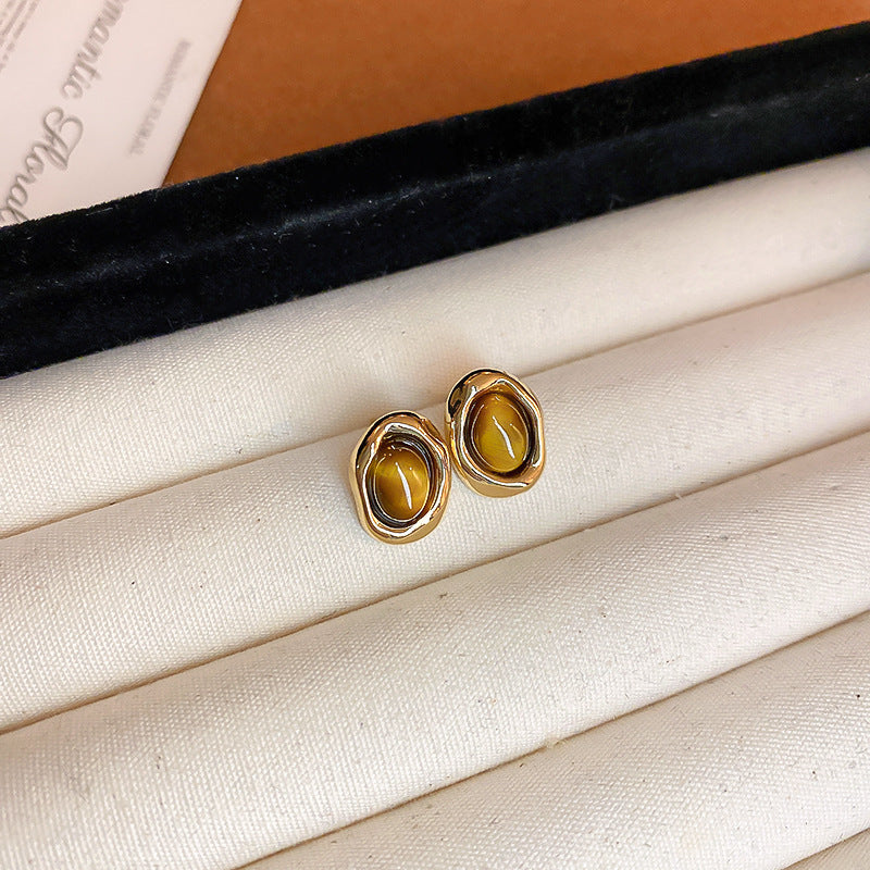 Tiger's Eye Gem Earrings Collection