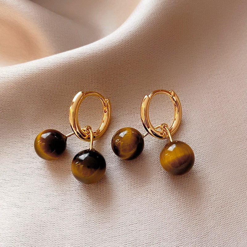 Tiger's Eye Gem Earrings Collection