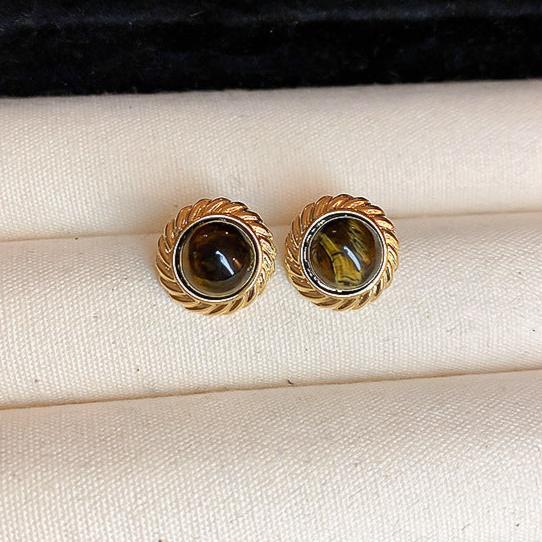 Tiger's Eye Gem Earrings Collection