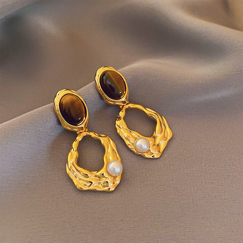 Tiger's Eye Gem Earrings Collection