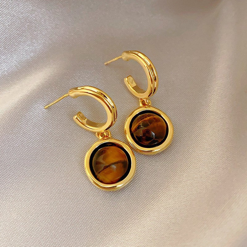 Tiger's Eye Gem Earrings Collection