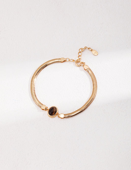 tiger eye gold bracelet