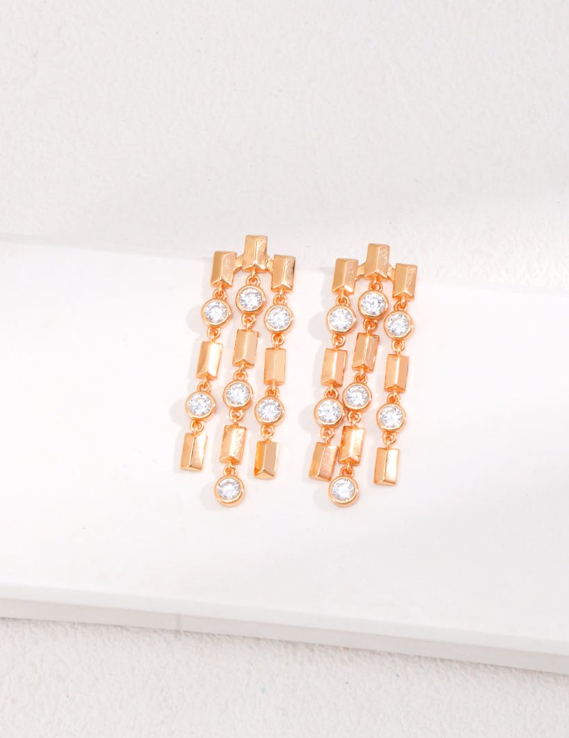 silver gold earrings