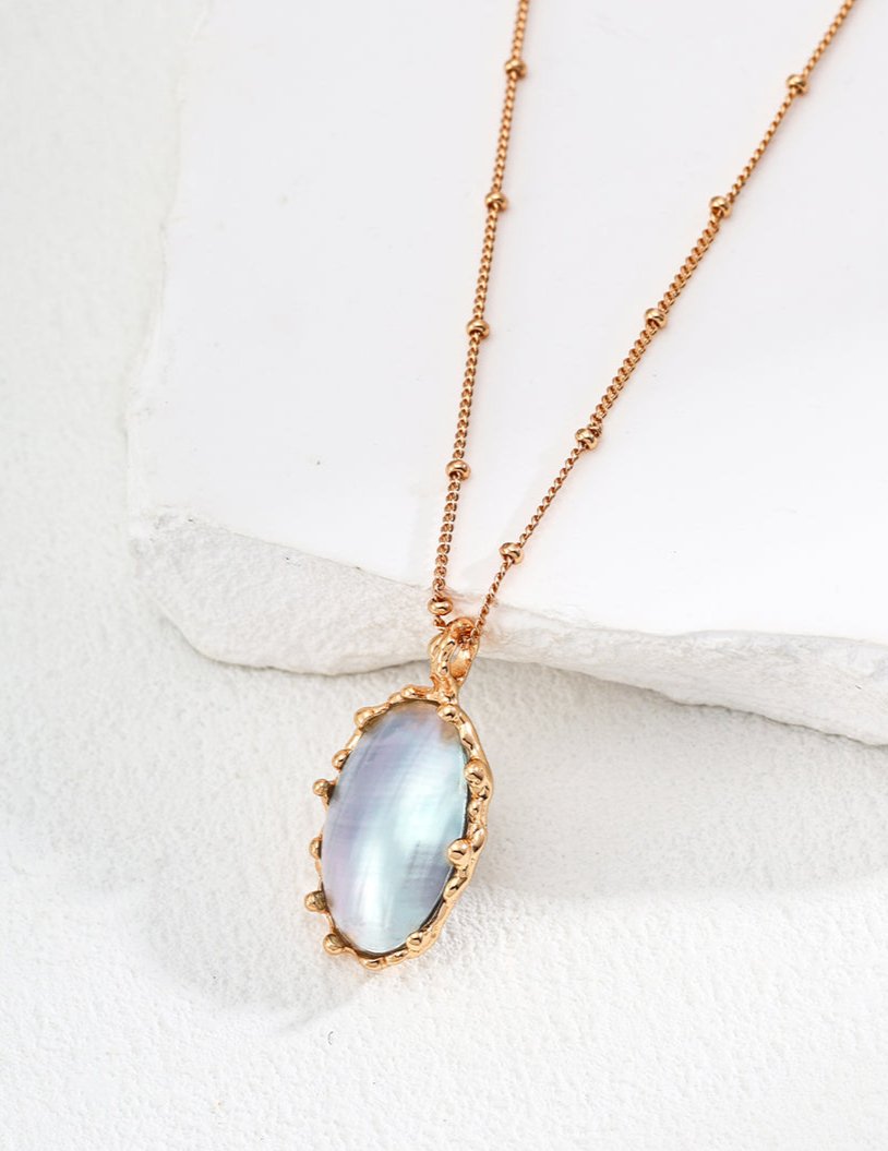 mabe pearl long pendant necklace