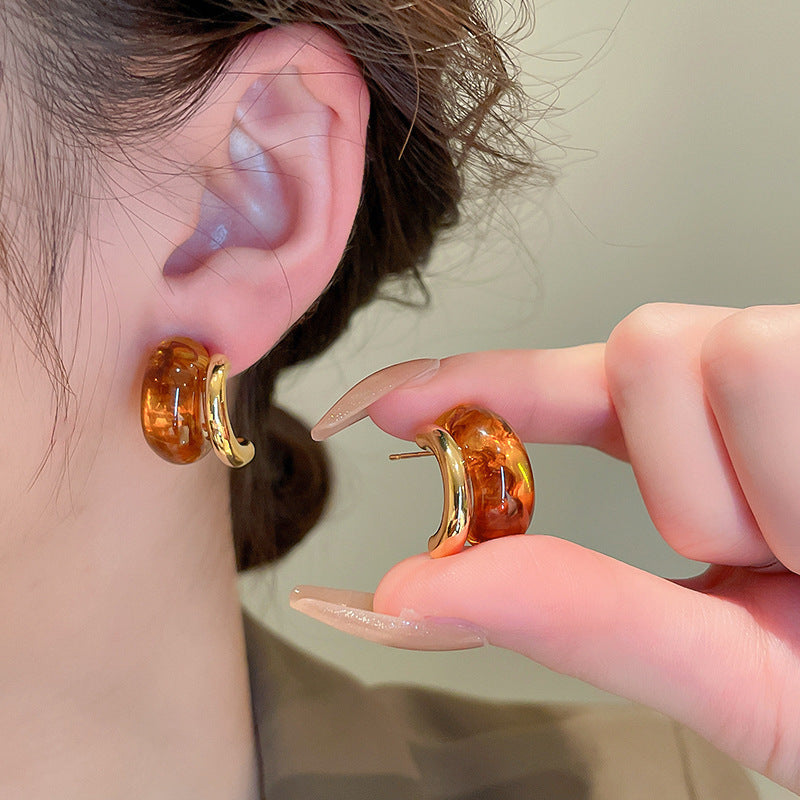 Mélade Luxe Resin Collection  - Stud Earrings