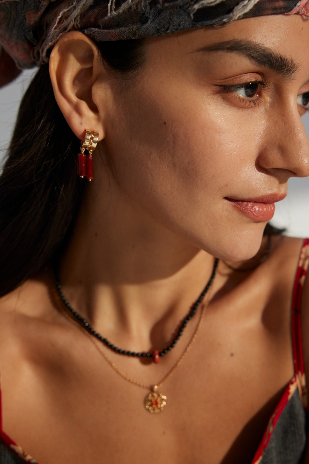 18K Gold S925 Silver - Natural Agate Cascade Drop Earrings